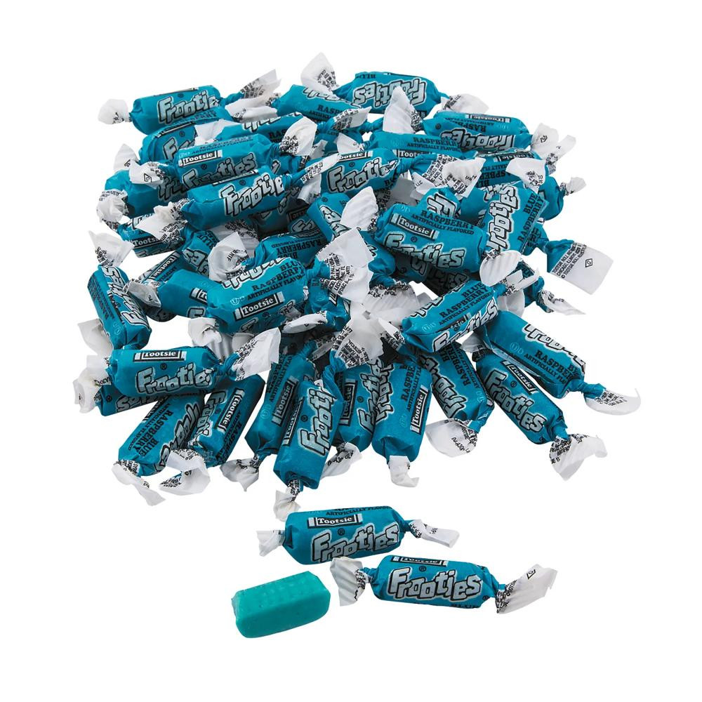 360 Pc Bulk Blue Raspberry Mini Tootsie Roll® Frooties® Chewy Fruit Candy | Oriental Trading Company