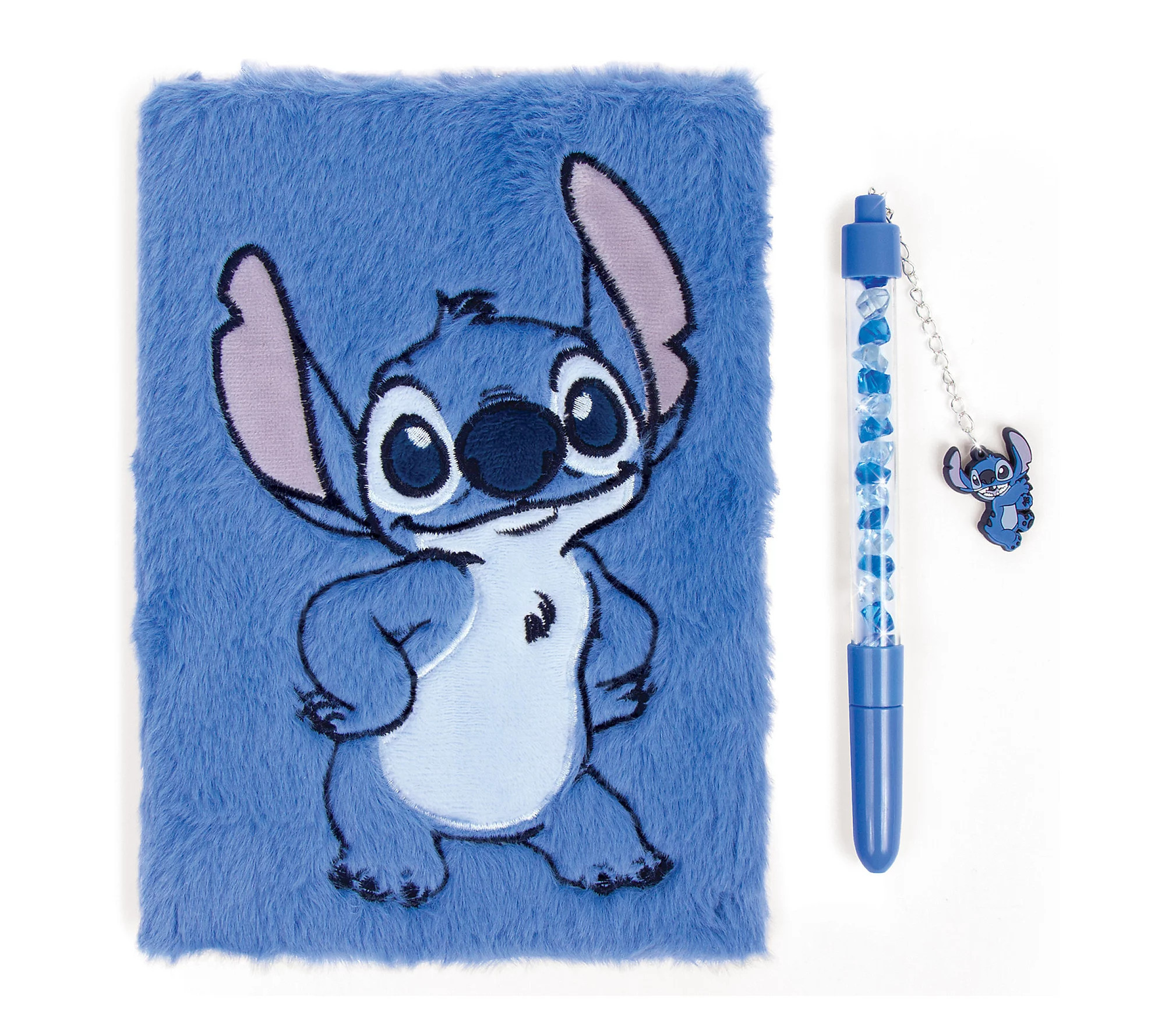 Disney: Stitch Cool Vibes Fuzzy Journal & Pen | QVC