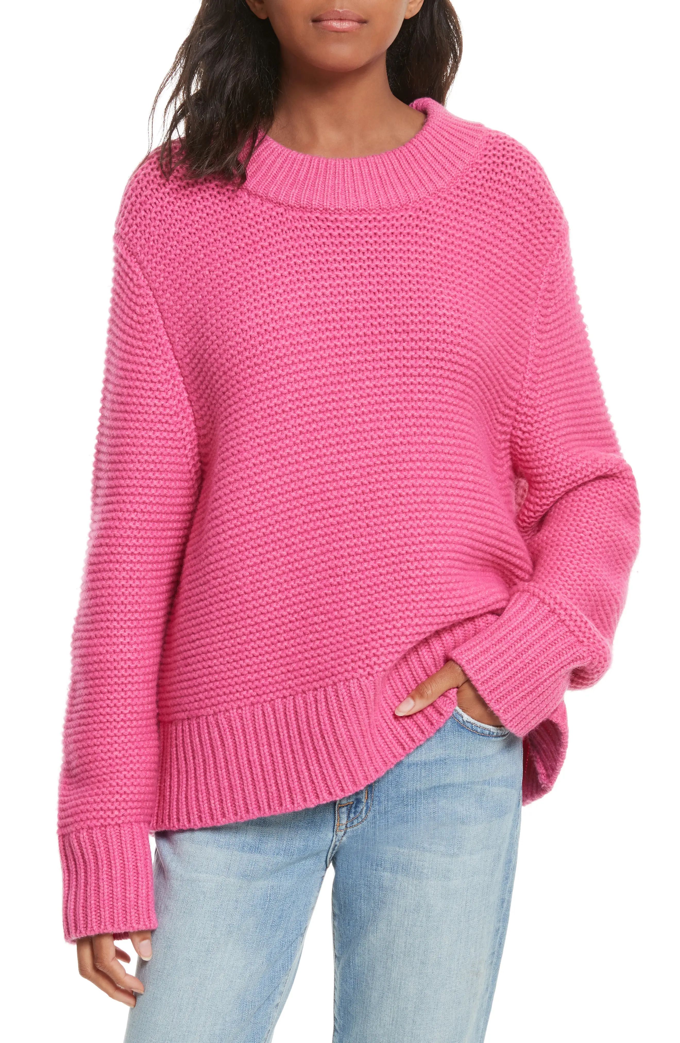 Adeen Drop Shoulder Wool & Cashmere Sweater | Nordstrom
