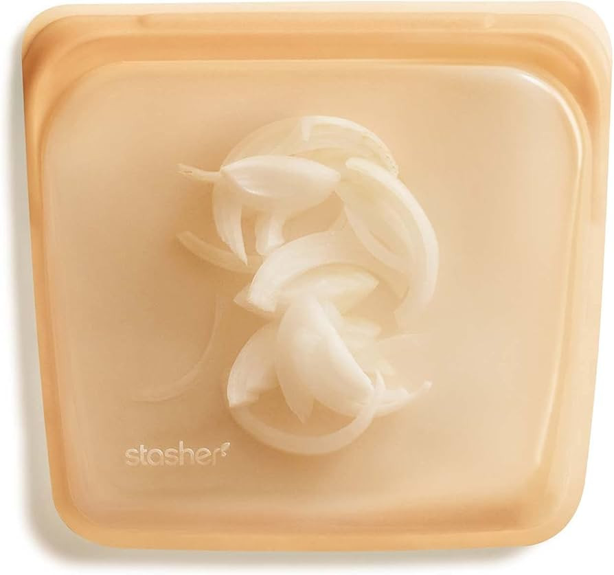 Stasher Reusable Silicone Storage Bag, Food Storage Container, Microwave and Dishwasher Safe, Lea... | Amazon (US)