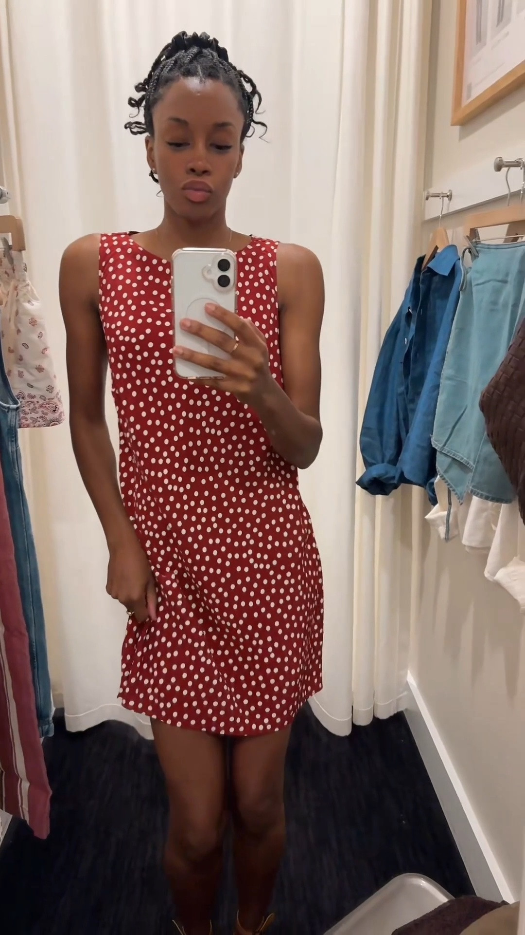 @Madewell you can never do wrong with polka dots! Great length mini dress. A lightweight & breathable material with some flow. Definitely a piece you can transition from Summer into Fall.

#LTKSeasonal #LTKootd