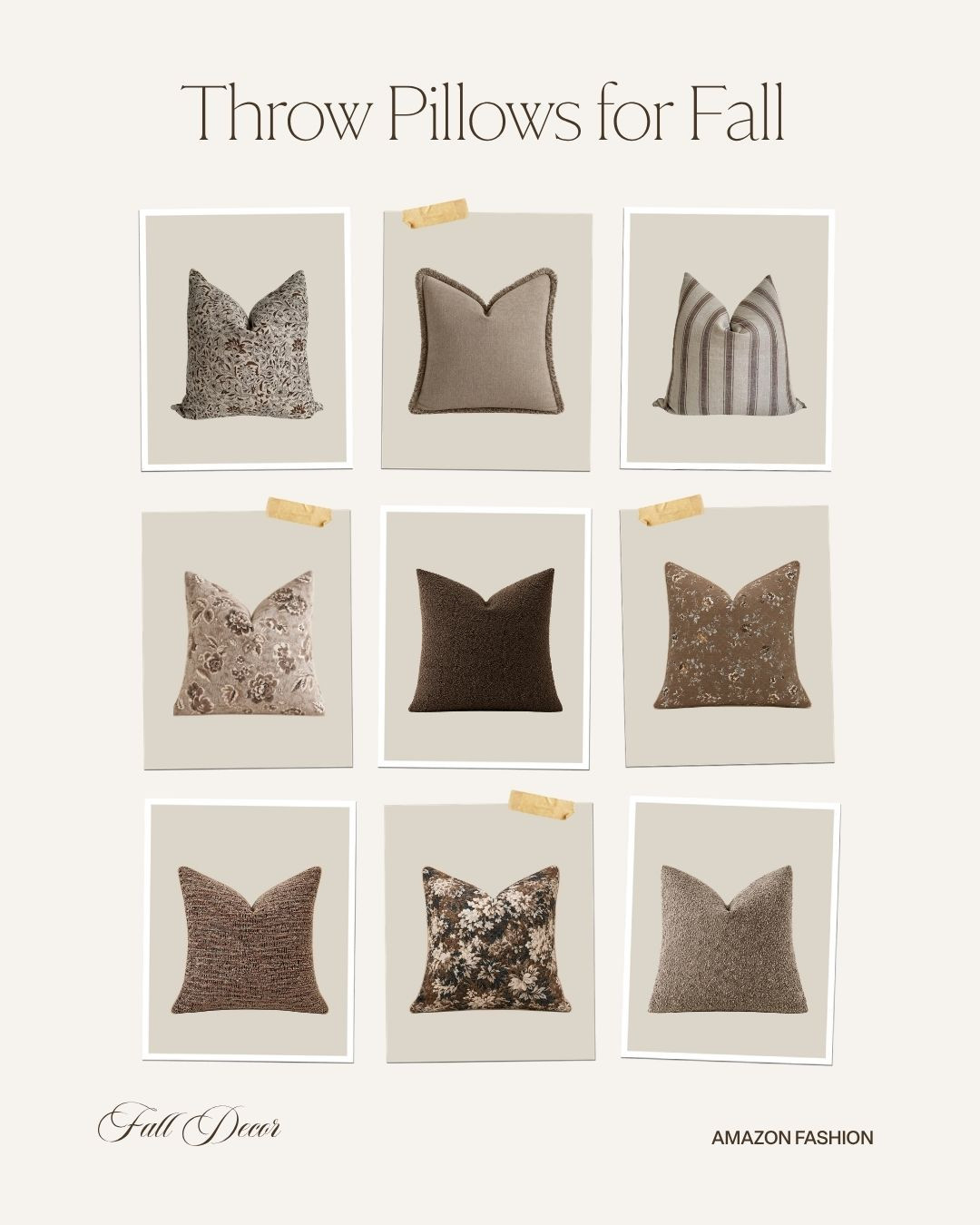 Cozy, earthy throw pillow covers for fall. Amazon home finds. 🍁🍂🤎☕️

#homedecor #falldecor #livingroom #bedroom

#LTKSeasonal #LTKHome #LTKSaleAlert