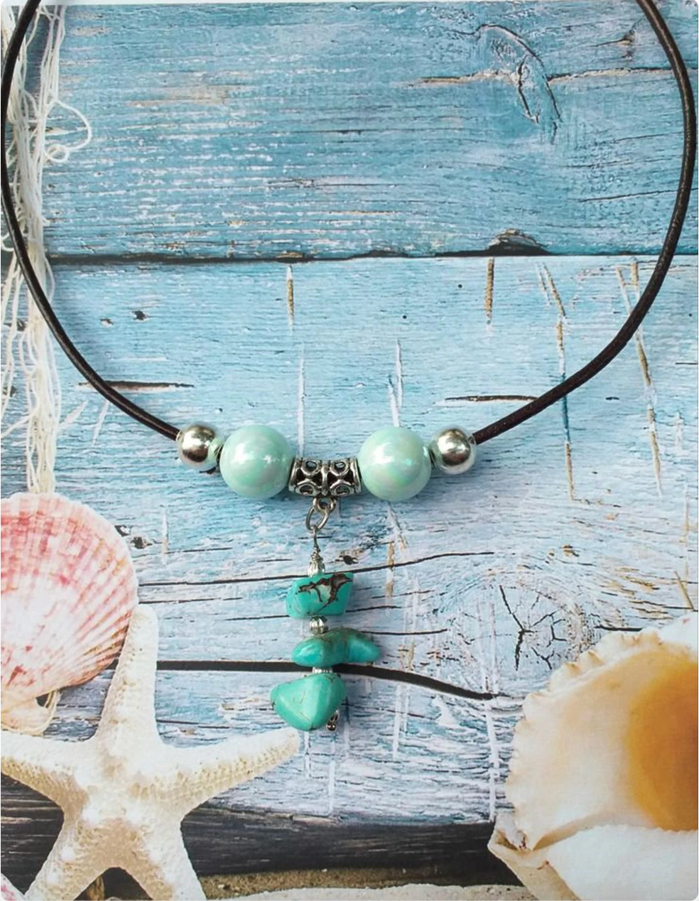 Turquoise Leather Necklace 🧿
 

 #LTKsummer #LTKfestival #LTKgiftguide