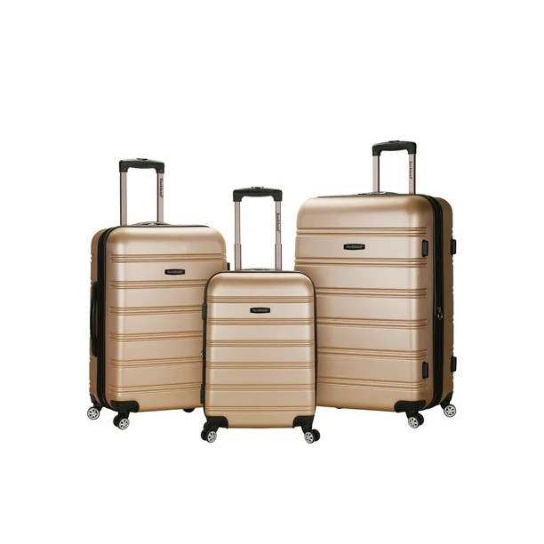 Rockland Luggage Melbourne 3 Piece Hardside Luggage Set | Walmart (US)