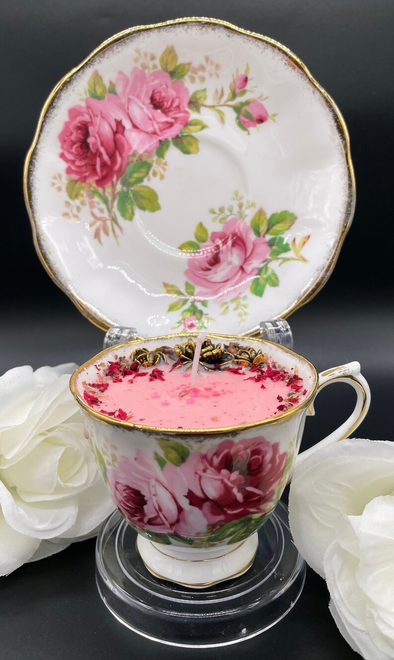 Teacup Candle Charm Candle Vintage Teacup Royal Albert | Etsy Canada | Etsy (CAD)