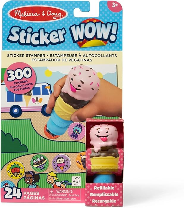 Melissa & Doug Sticker WOW Stamper & Activity Pad - Bunny | Book for Children, Travel Toys for Ki... | Amazon (UK)