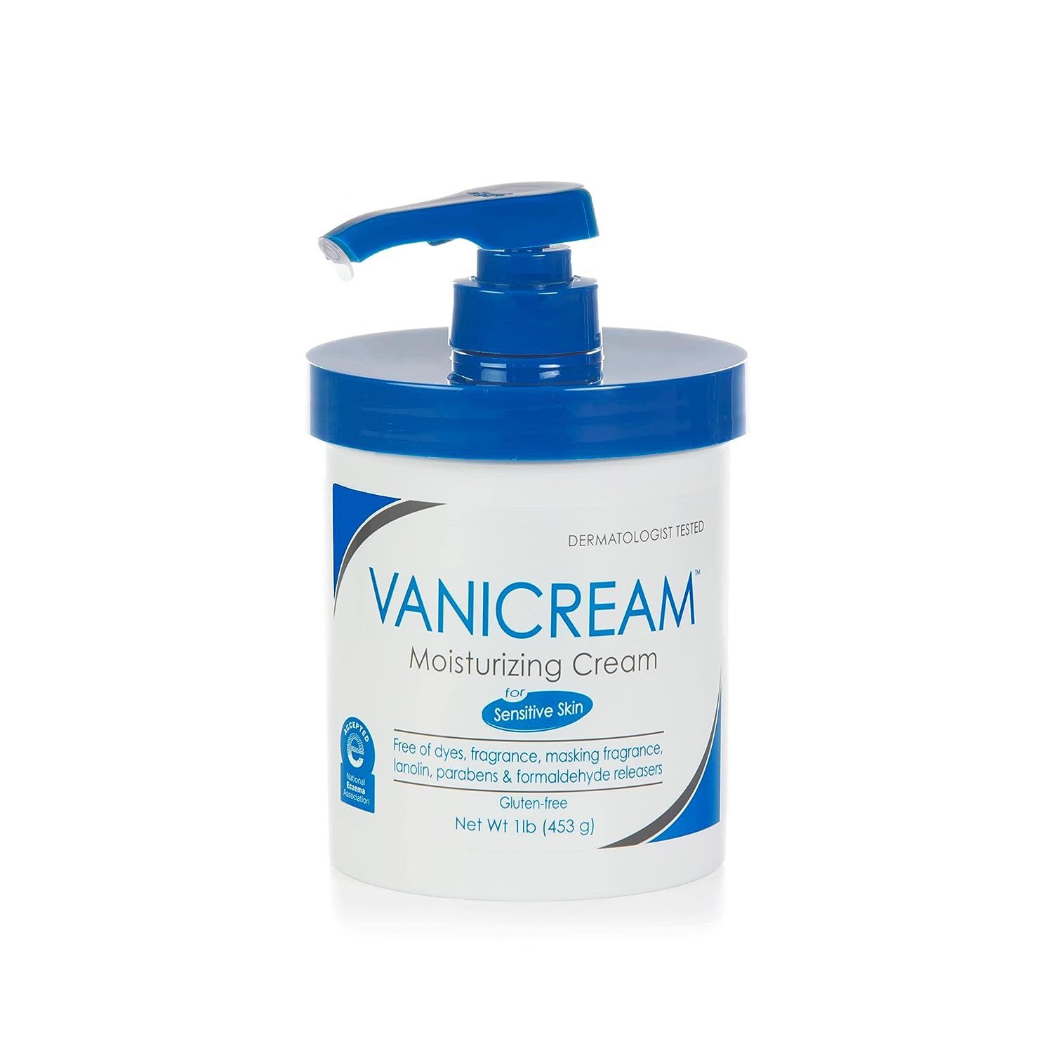 Vanicream Moisturizing Skin Cream with Pump Dispenser - 16 fl oz (1 lb) - Moisturizer Formulated ... | Amazon (US)