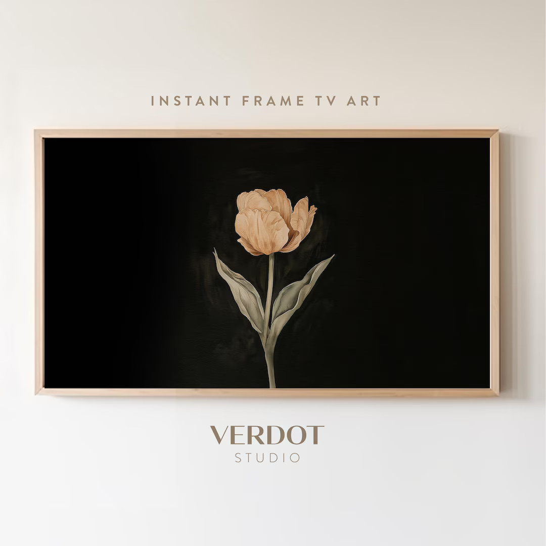 Tulip Flower Spring Frame TV Art, Easter Floral Screensaver, Botanical Spring Decor, Modern Farmh... | Etsy (US)