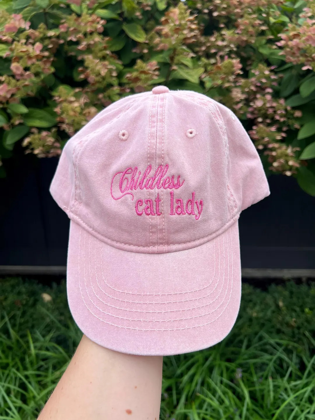 Childless Cat Lady, Embrodiered Hat - Etsy | Etsy (US)