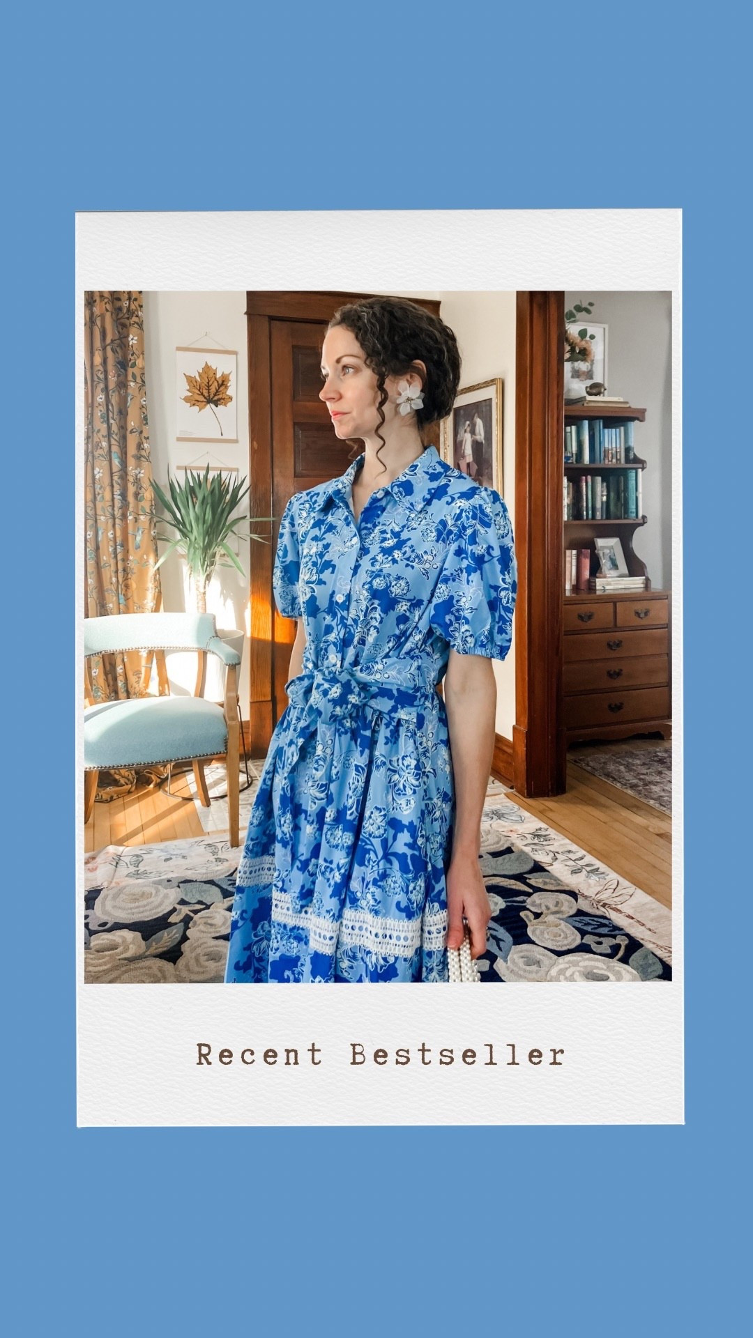 This blue floral dress is a recent bestseller!

#LTKOver40 #LTKSeasonal #LTKSpringSale
