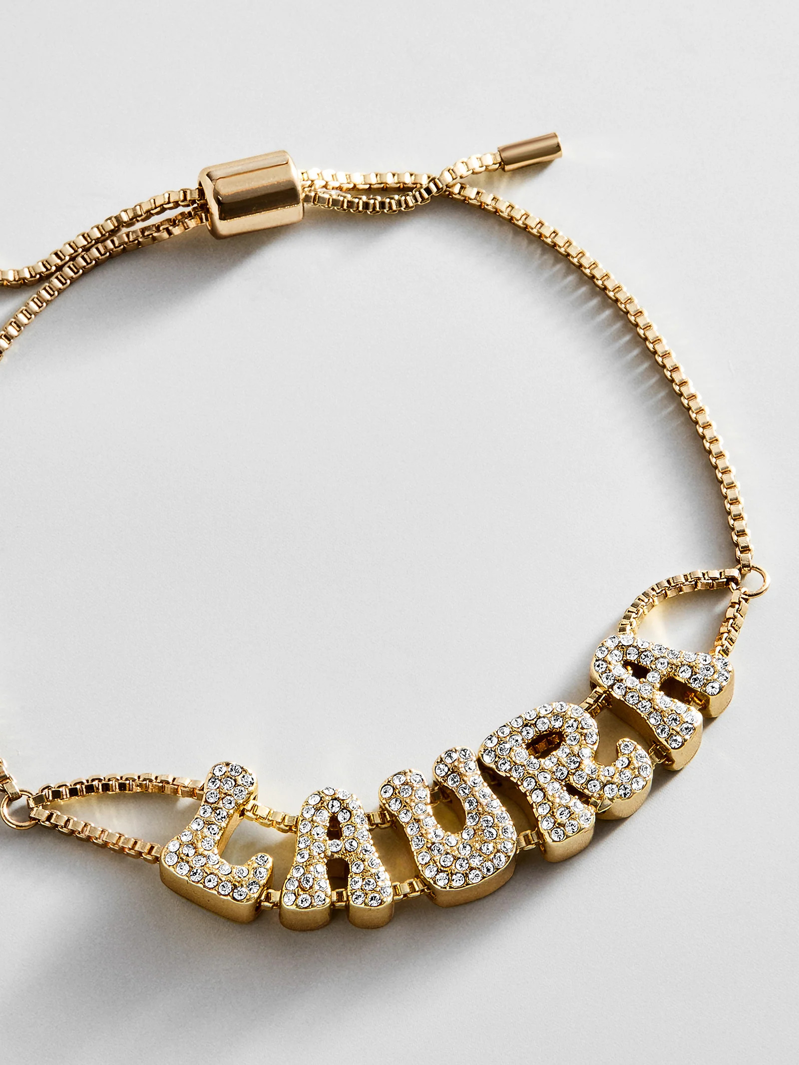 Pavé Bubble Slider Custom Bracelet - Pavé Bubble Double Strand | BaubleBar