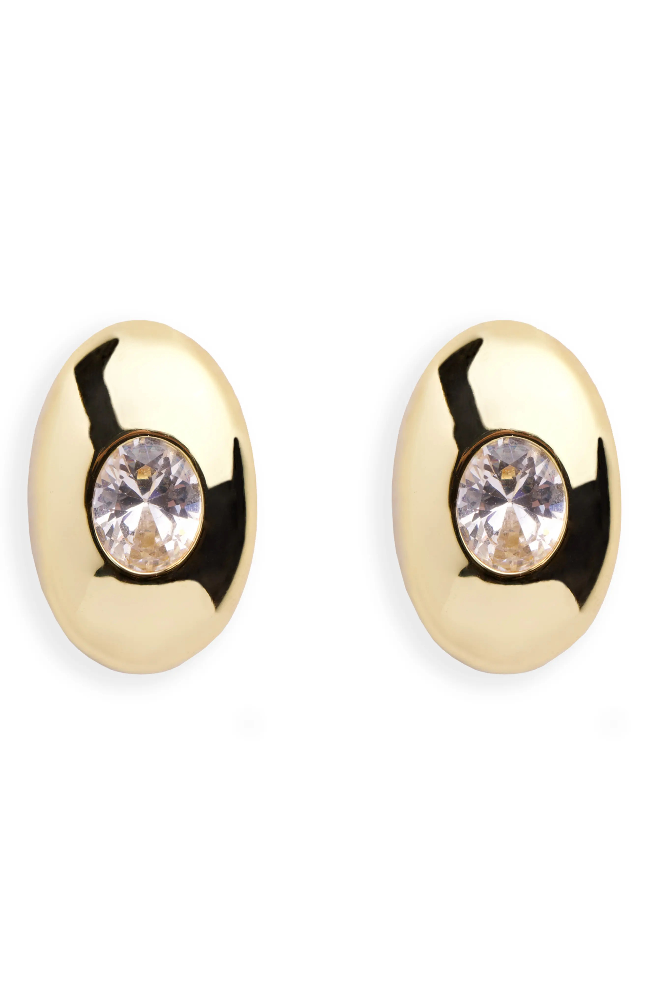 Dome Oval Cubic Zirconia Stud Earring (Women) | Nordstrom | Nordstrom