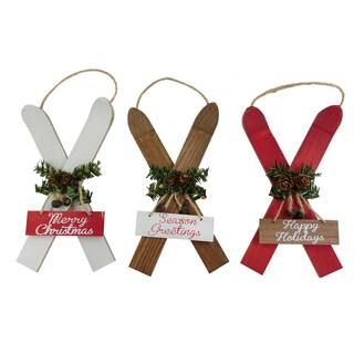 Assorted Mini Wooden Christmas Ski Sign by Ashland® | Michaels Stores