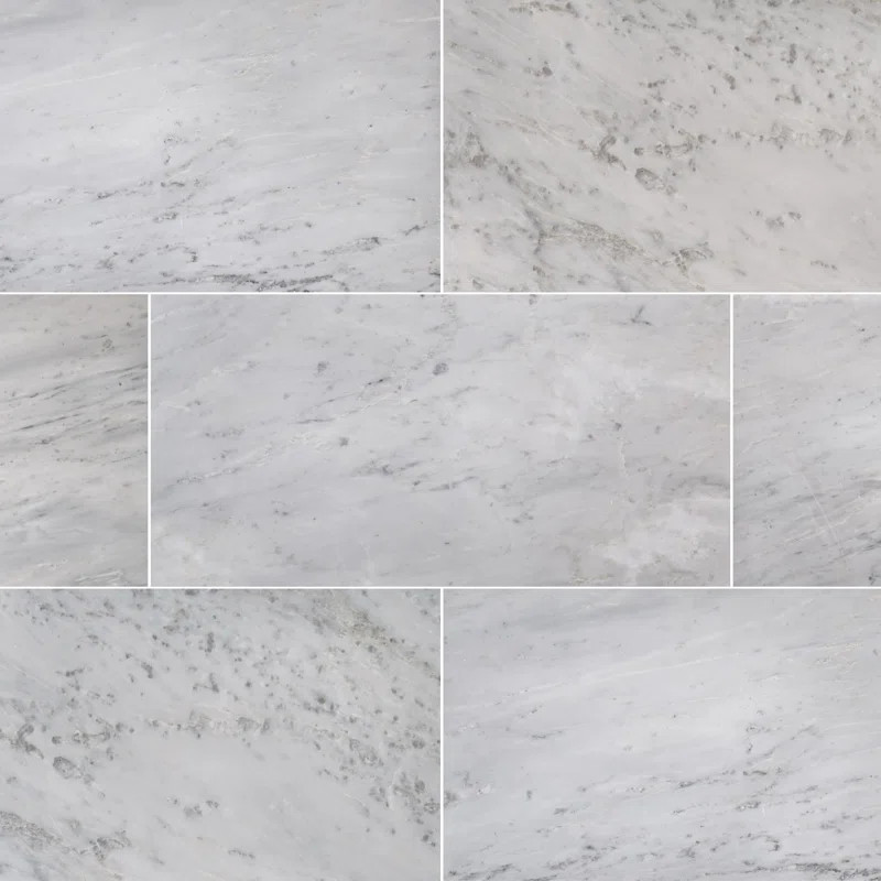 Arabescato Carrara 12" x 24" Honed Marble Tile | Wayfair North America