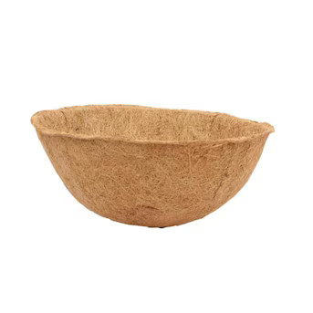 Style Selections 13.77-in W x 13.77-in L x 5.98-in D Coconut Fiber | Lowe's