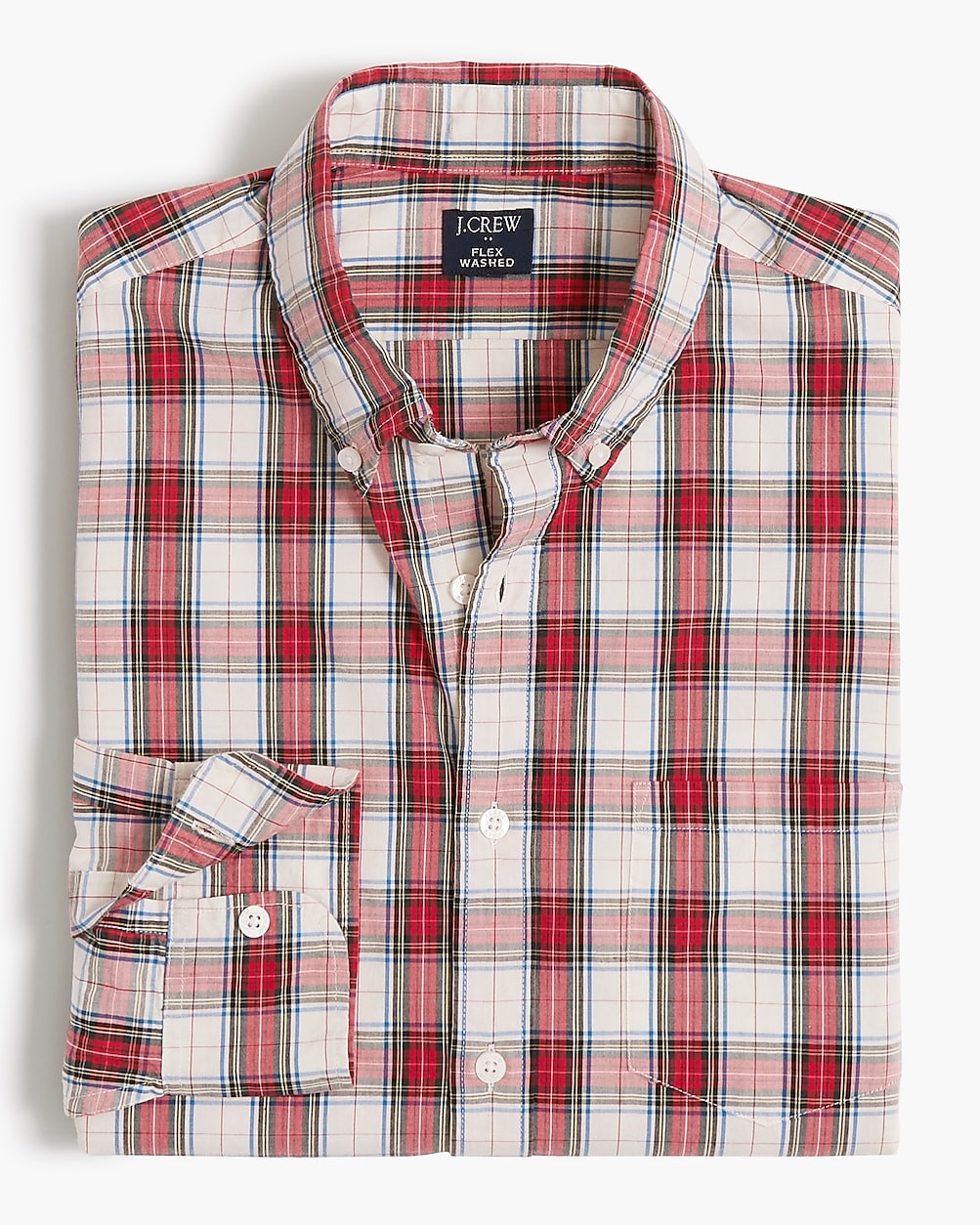 Holiday tartan flex casual shirt | J.Crew Factory