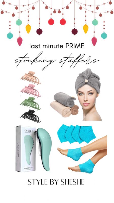 Sticking stuffers. I have winter cracked heels and I love these heel gel socks. 
Hair turbans are great to protect your hair and look so chic. Hair clips come in handy when styling your hair or just playing it cool. 

#LTKover40 #LTKfindsunder50 #LTKGiftGuide