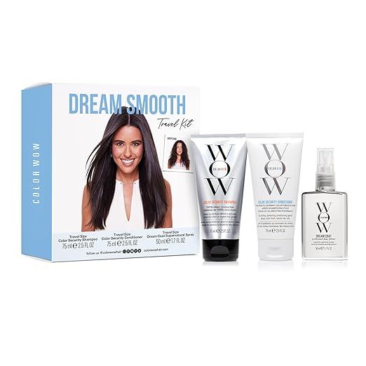 COLOR WOW Dream Smooth Travel Kit Includes Shampoo, Conditioner and Dream Coat - Get the silky, l... | Amazon (US)