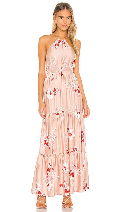 Camila Coelho Pedro Maxi Dress in Pink. - size XS (also in L,M,S,XL,XXS) | Revolve Clothing (Global)