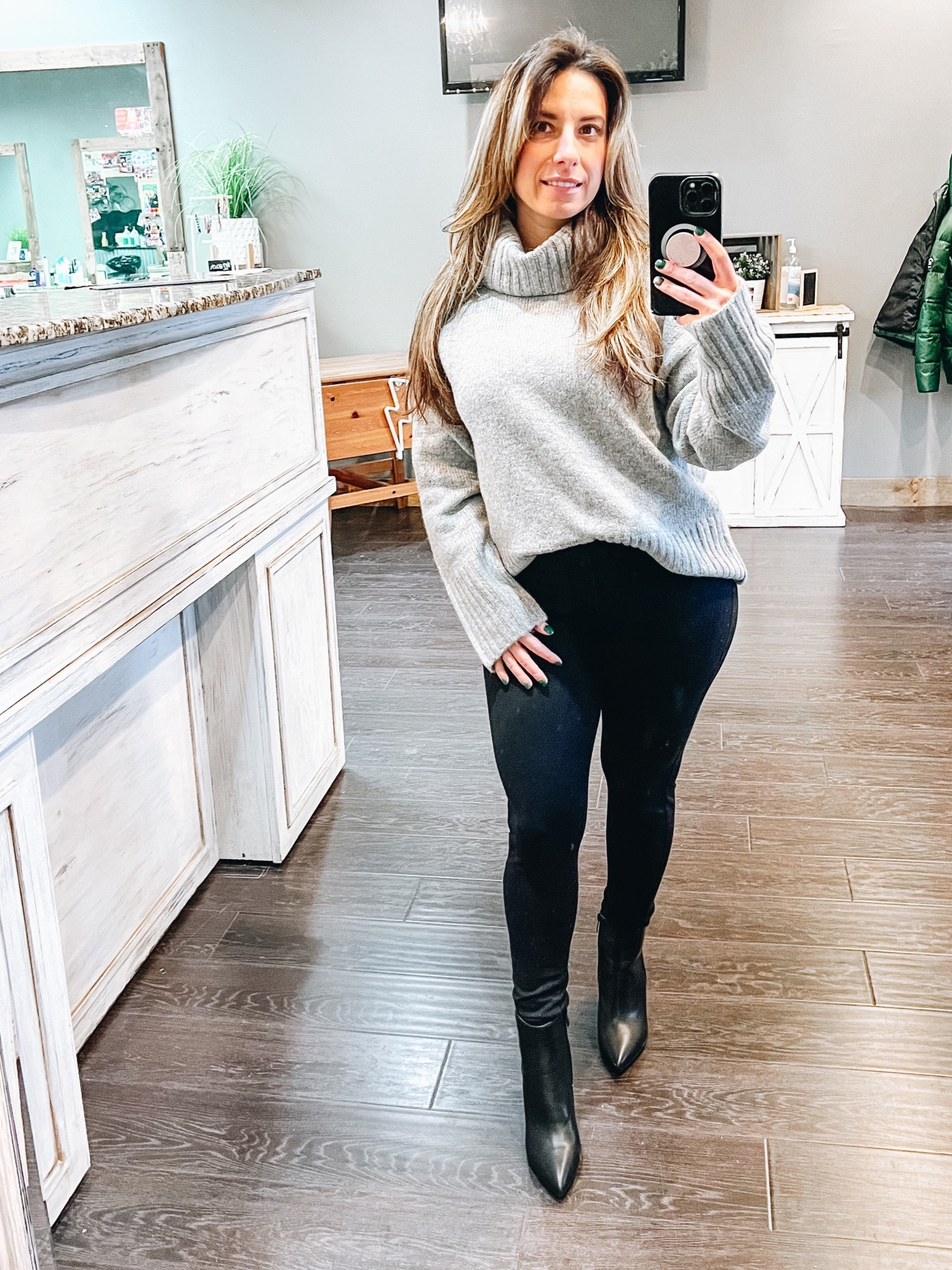 Big chunky sweaters is where it’s at! Pair it with these cute boots from Amazon. Sweater is a small & boots are a 6 1/2. 

#LTKsalealert #LTKfindsunder50 #LTKSeasonal