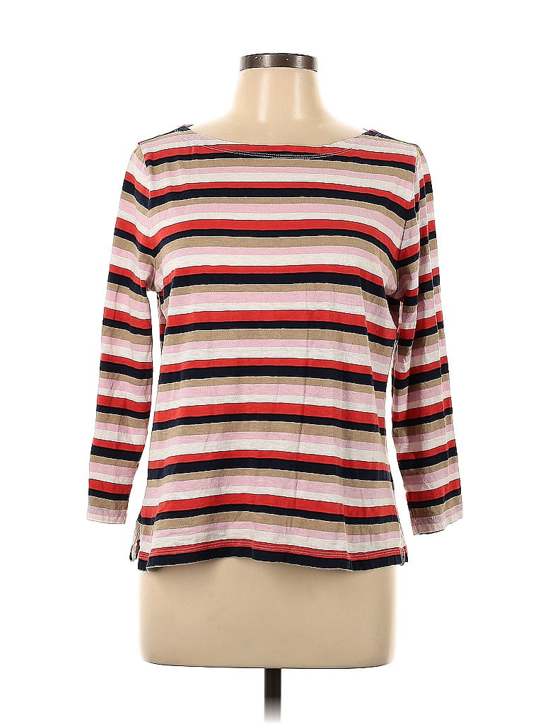J. Crew Long Sleeve T-Shirt: Red Tops - Size Large | ThredUp
