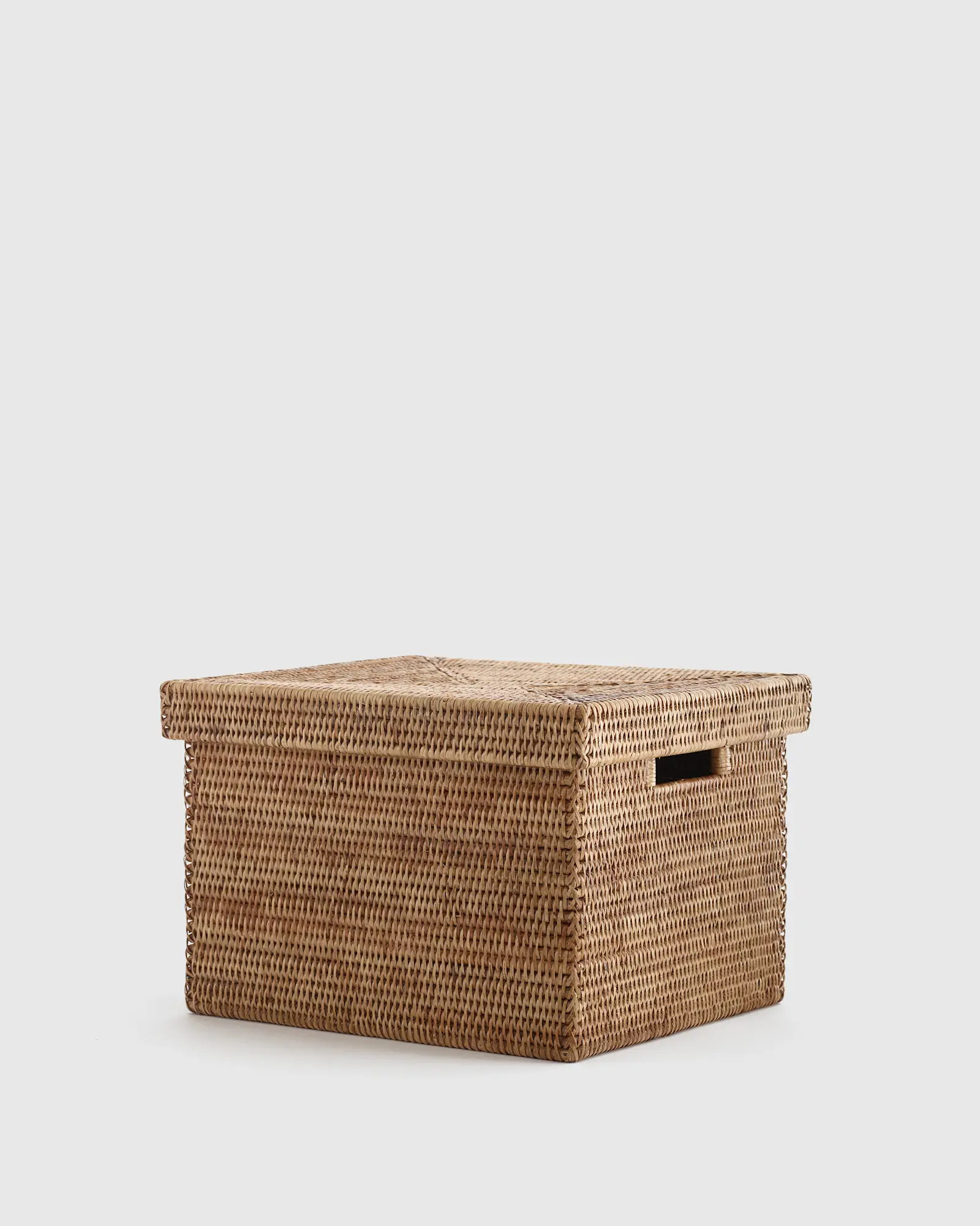 Handwoven Rattan Storage Box with Lid | Quince