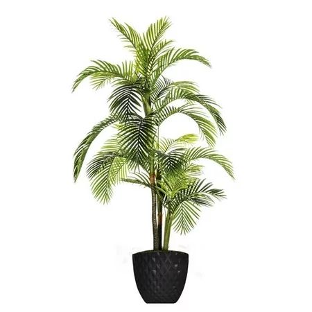 89.6" Tall Palm Tree Artificial Indoor/ Outdoor Lifelike Faux in Honeycomb Pot By Minx NY - Walma... | Walmart (US)