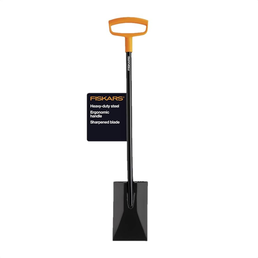 Fiskars 46" Steel Square Garden Spade Shovel with Ergonomic D-Handle, Flat Edge Garden Tool for D... | Amazon (US)