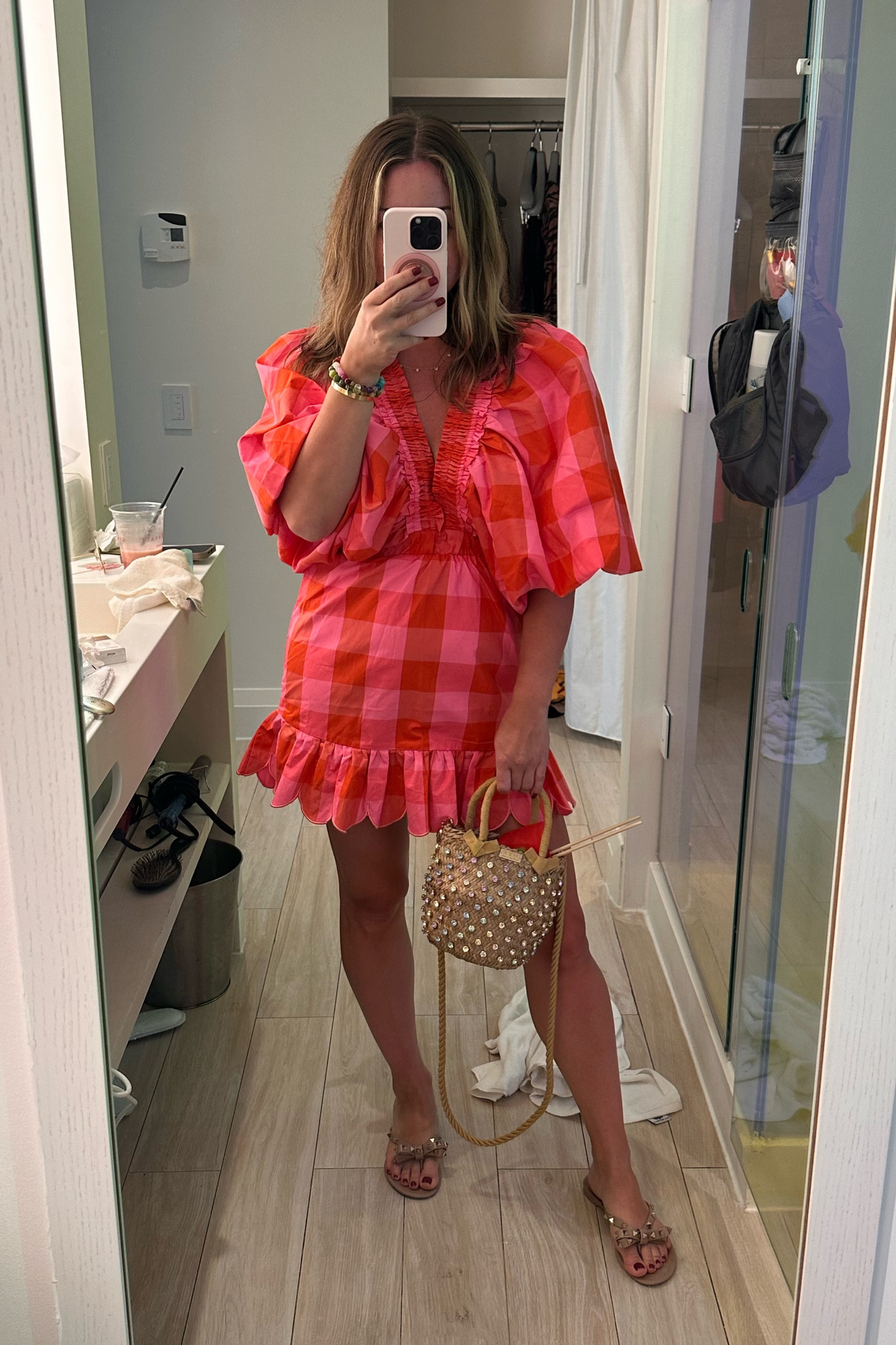 I had to size up in this beauty to a M/L for it to fit well enough to cover my tush. Although it’s kinda short I was IN LOVE with it and can’t wait to wear it again! Perfect vacation dress

#LTKParties #LTKTravel #LTKShoeCrush