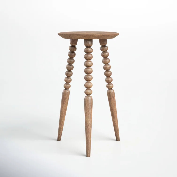 Lessing Solid Wood 3 Legs End Table | Wayfair North America