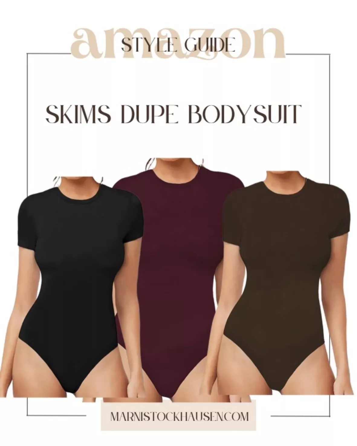 Short-Sleeve Scoop-Neck Bodysuit … curated on LTK