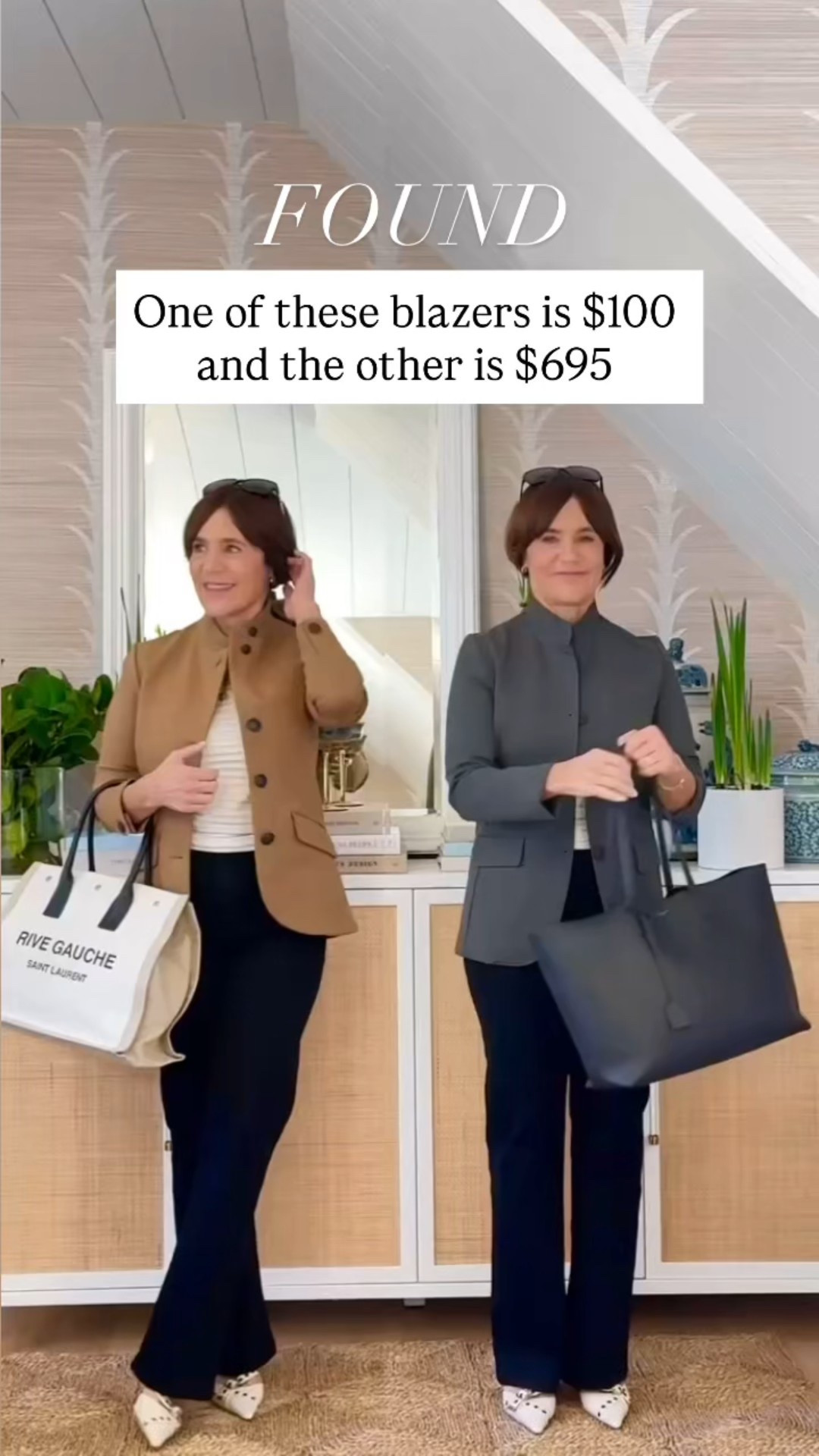 Can you guess which one of these jackets is $70 and which is $598?

Took my usual 4 in the camel, usual XS in the grey


#LTKOver40 #LTKWorkwear #LTKSeasonal