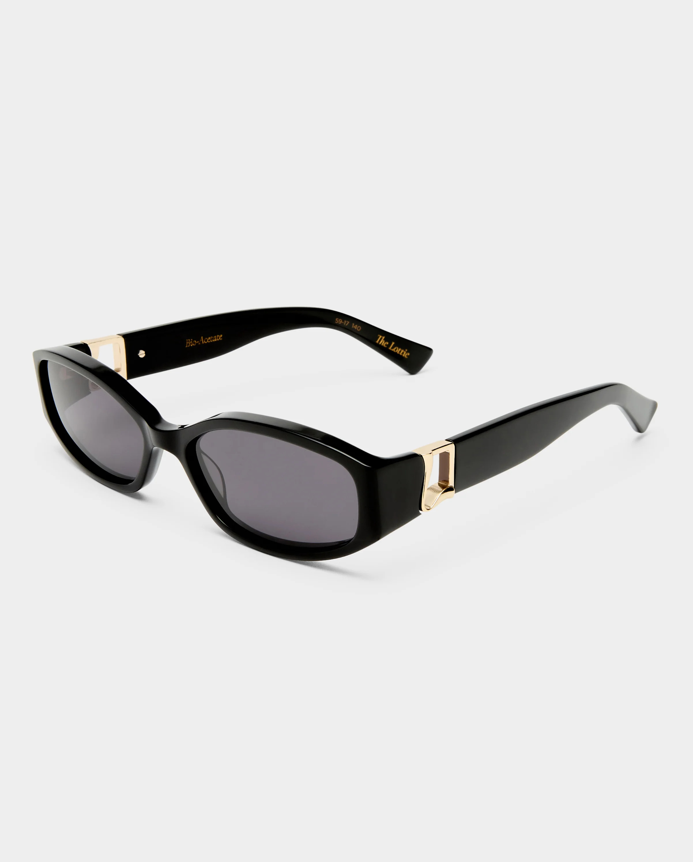 The Lottie Black Female Rectangle Sunglasses | Luv Lou | Luv Lou