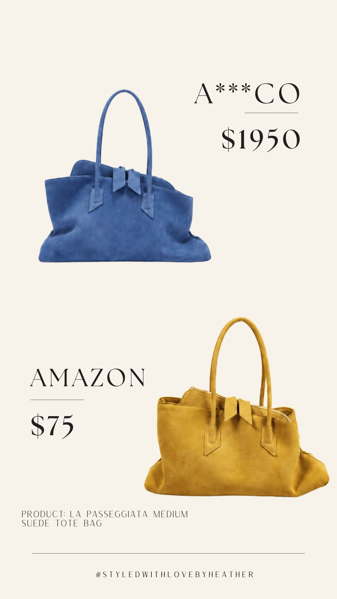 LUXE FOR LESS 🤎✨ Expensive taste doesn’t always need the designer price tag. I found the same elevated vibe at a fraction of the price — which are you choosing, LUXE or LESS? 👀

#LuxeForLess #LTKFinds #LTKStyleTip