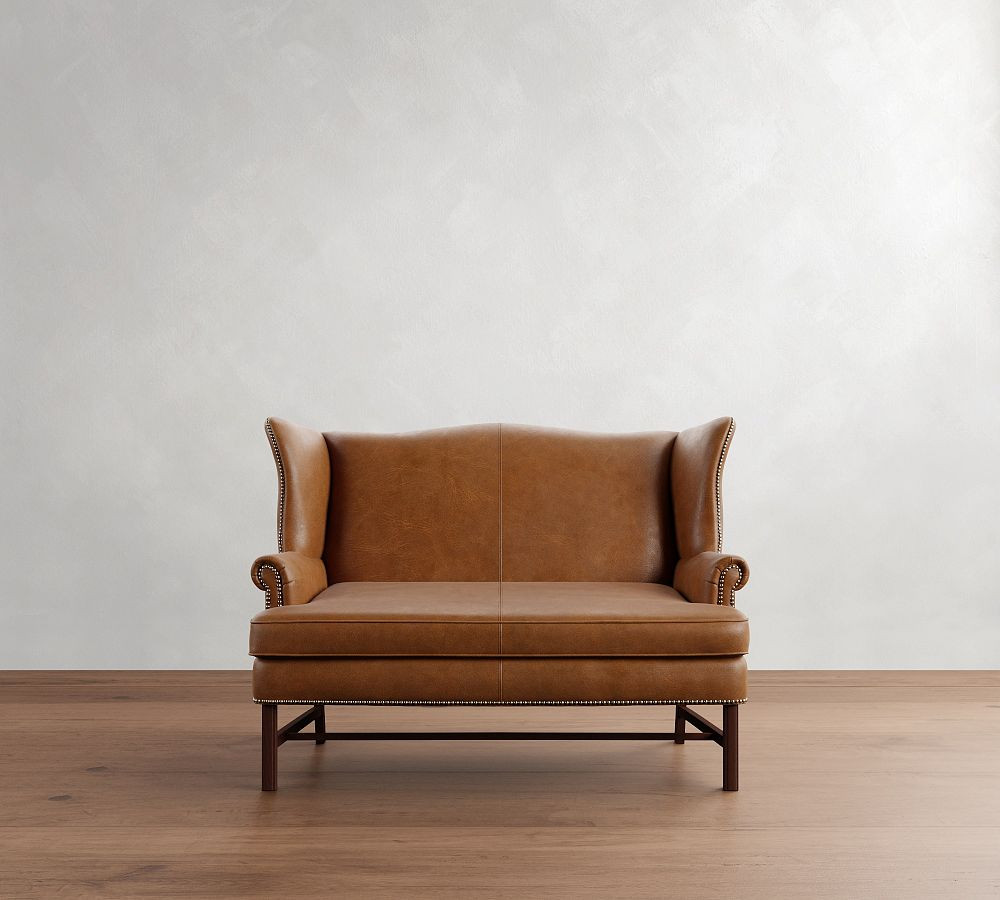 Thatcher Leather Settee (59") | Pottery Barn (US)