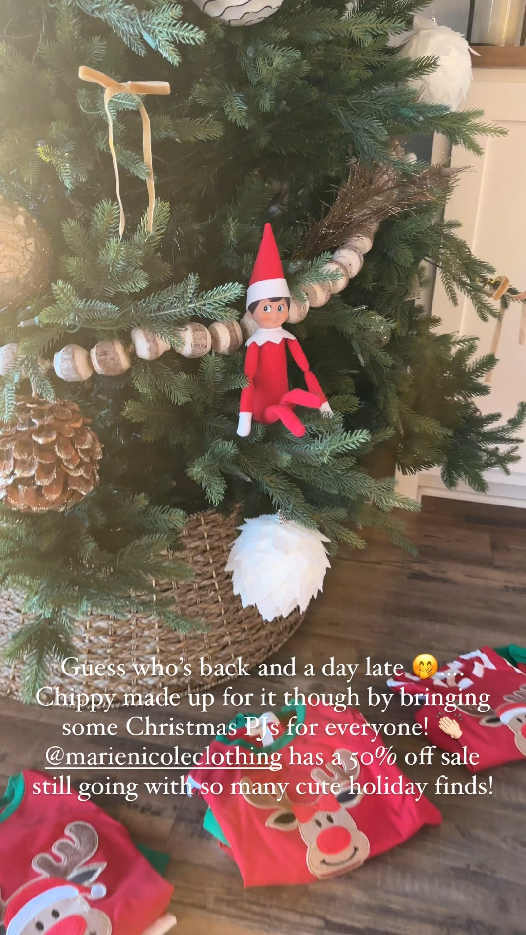 Elf on the Shelf has returned and this time brought gifts! 🎁 

These Reindeer Ruffled Christmas Pajamas were originally purchased from Marie Nichole Clothing Boutique. They have so many cute holiday styles, but not able to link here in my LTK so be sure to check them out online! …Linking other options below! 

Elf on shelf kits | 24 day elf kits | Christmas pajamas 

#LTKHoliday #LTKFindsUnder50 #LTKSaleAlert