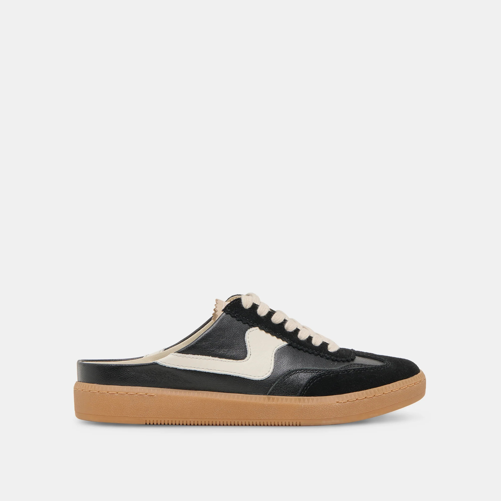 NOTICE SLIDE SNEAKERS BLACK SUEDE | DolceVita.com