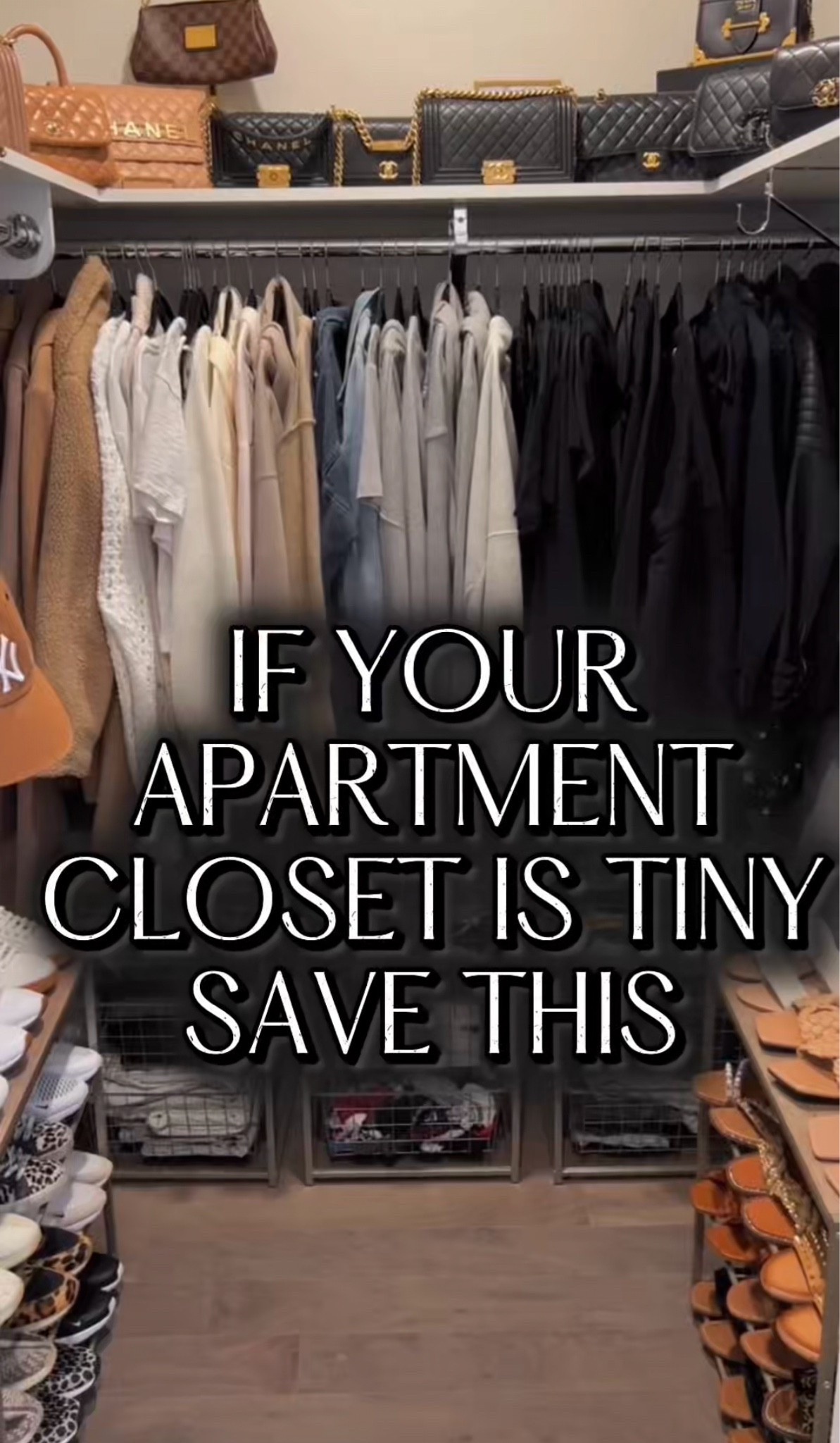 If your apartment closet is tiny save this