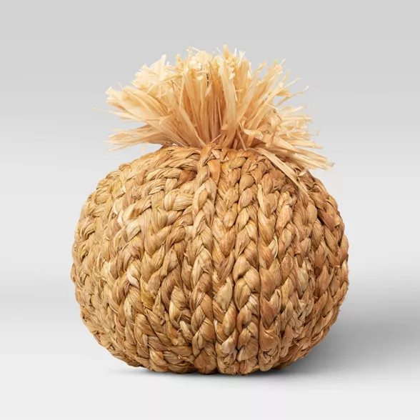 7" x 7" Decorative Oh Woven Pumpkin Spice Figurine - Opalhouse™ | Target
