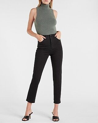 Super High Waisted Extra Supersoft Double Button Slim Jeans | Express