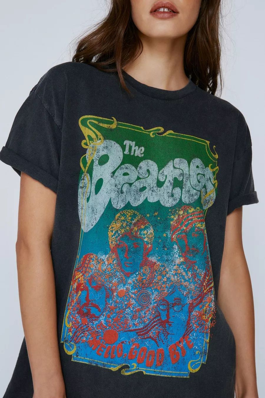 The Beatles Oversized Graphic T-shirt | Nasty Gal (US)