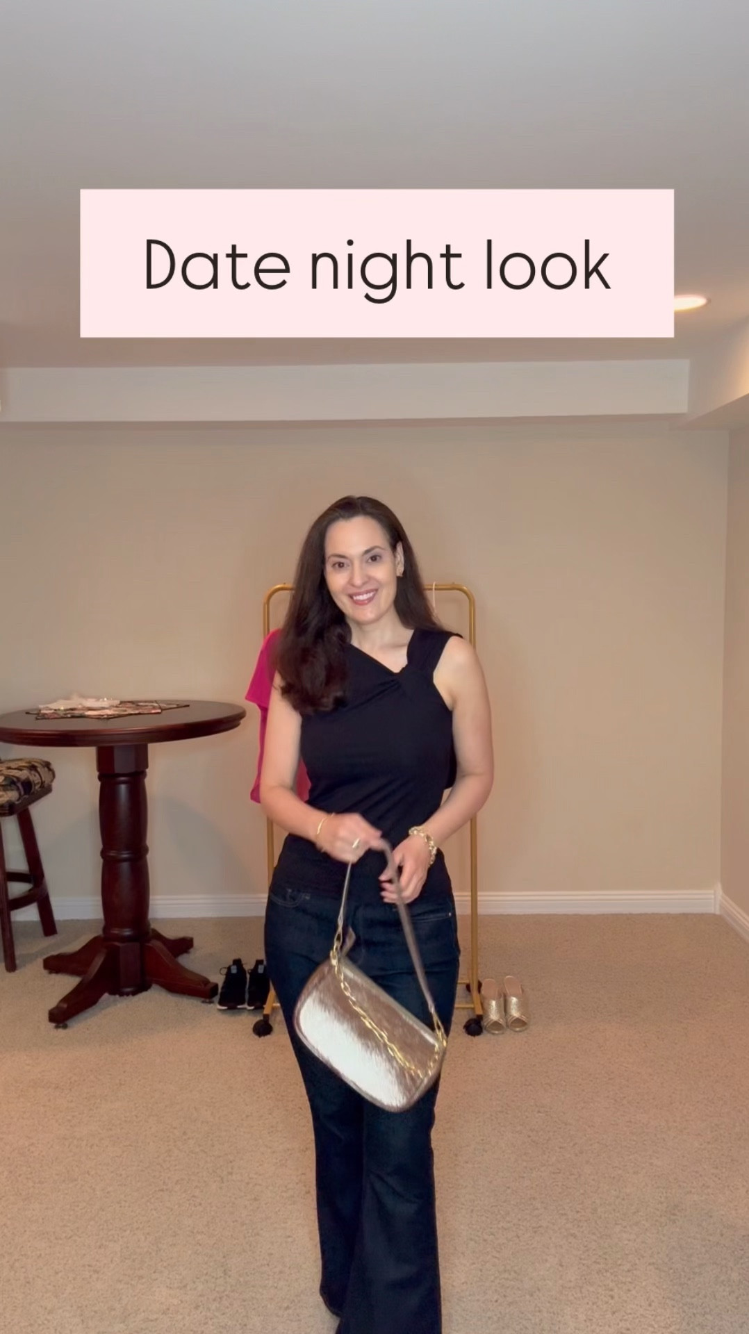 date night outfits - love the asymmetrical neckline of this black fitted top. It’s also available in light blue and white - wearing XS 

#LTKootd #LTKSaleAlert