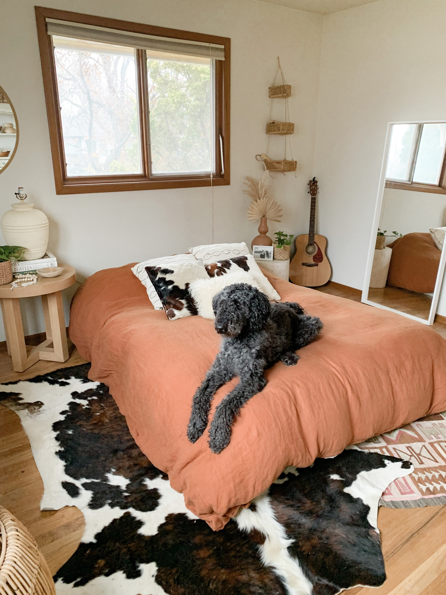 Boho bedroom inspo and a cutie labradoodle lounging! Linking some boho bedroom decor finds 🤎

#LTKFind #LTKstyletip #LTKhome