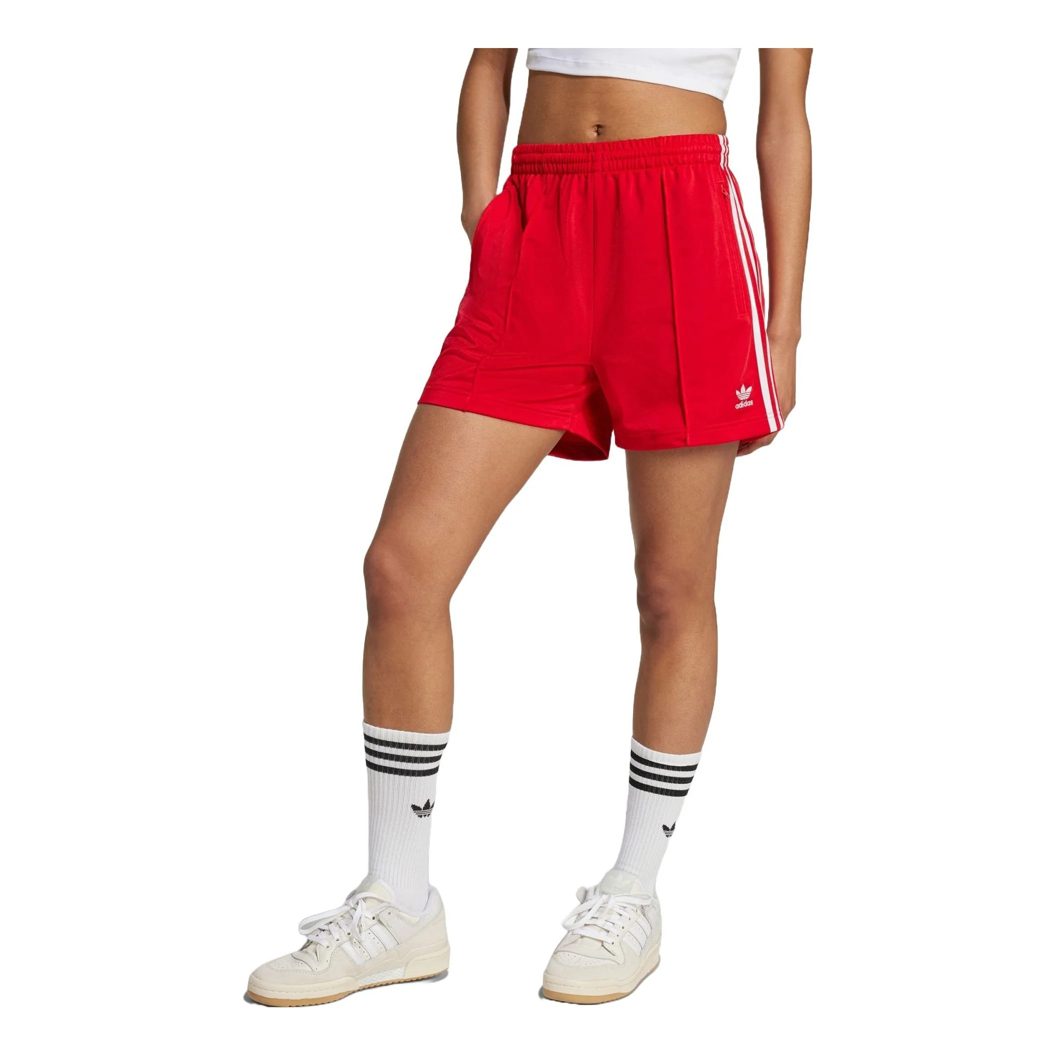 adidas - (WMNS) adidas Firebird Shorts Asia Sizing 'Red White' | KICKS CREW