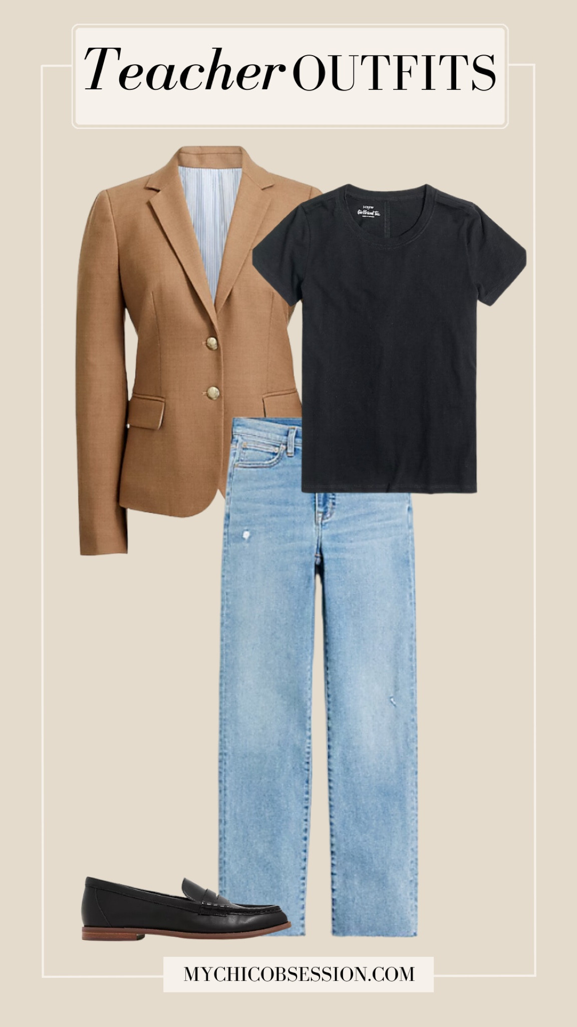Looking for teacher outfits as you head back to school? This teacher outfit idea is fashionable and easy to wear!

blazer, jeans, loafers, t shirt

#LTKBacktoSchool #LTKWorkwear
