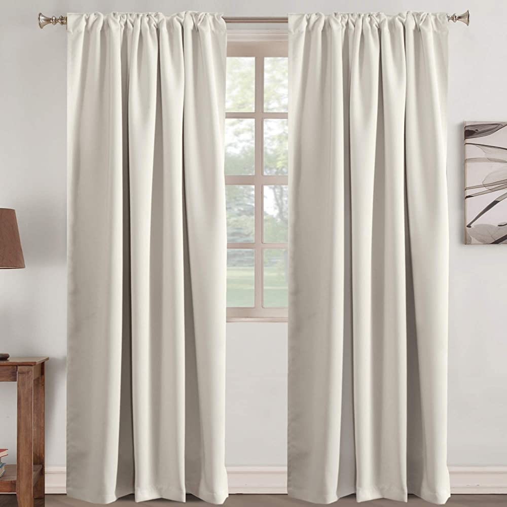 Window Treatments Drapes Room Darkening Curtain Panels Back Tab/Rod Pocket Curtain Panels for Liv... | Amazon (US)
