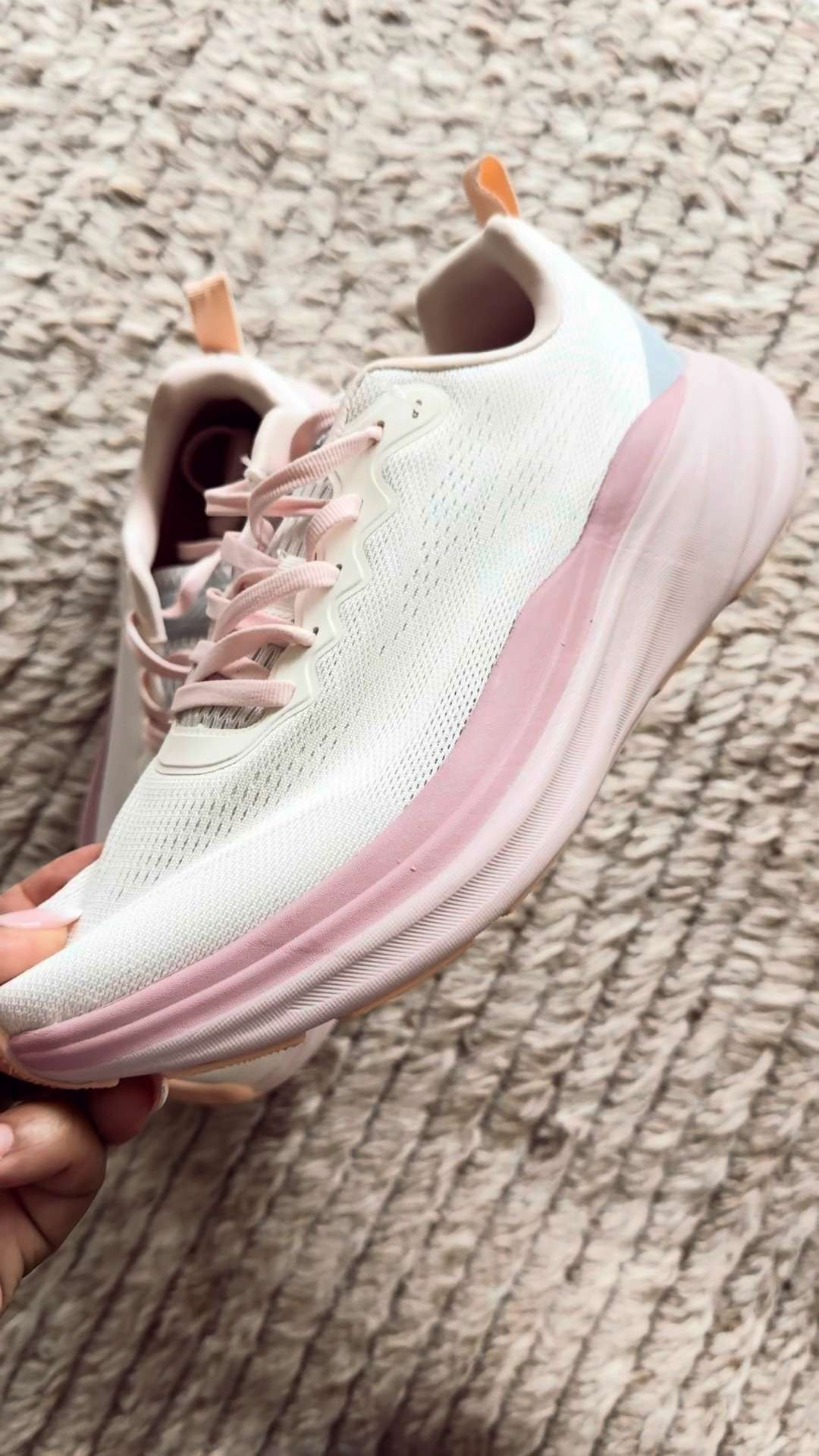 Hoka look for less! I am obsessed with this color and they are so supportive. Great for working out and fashionable! 💓 

 #LTKootd #LTKSeasonal #LTKActive