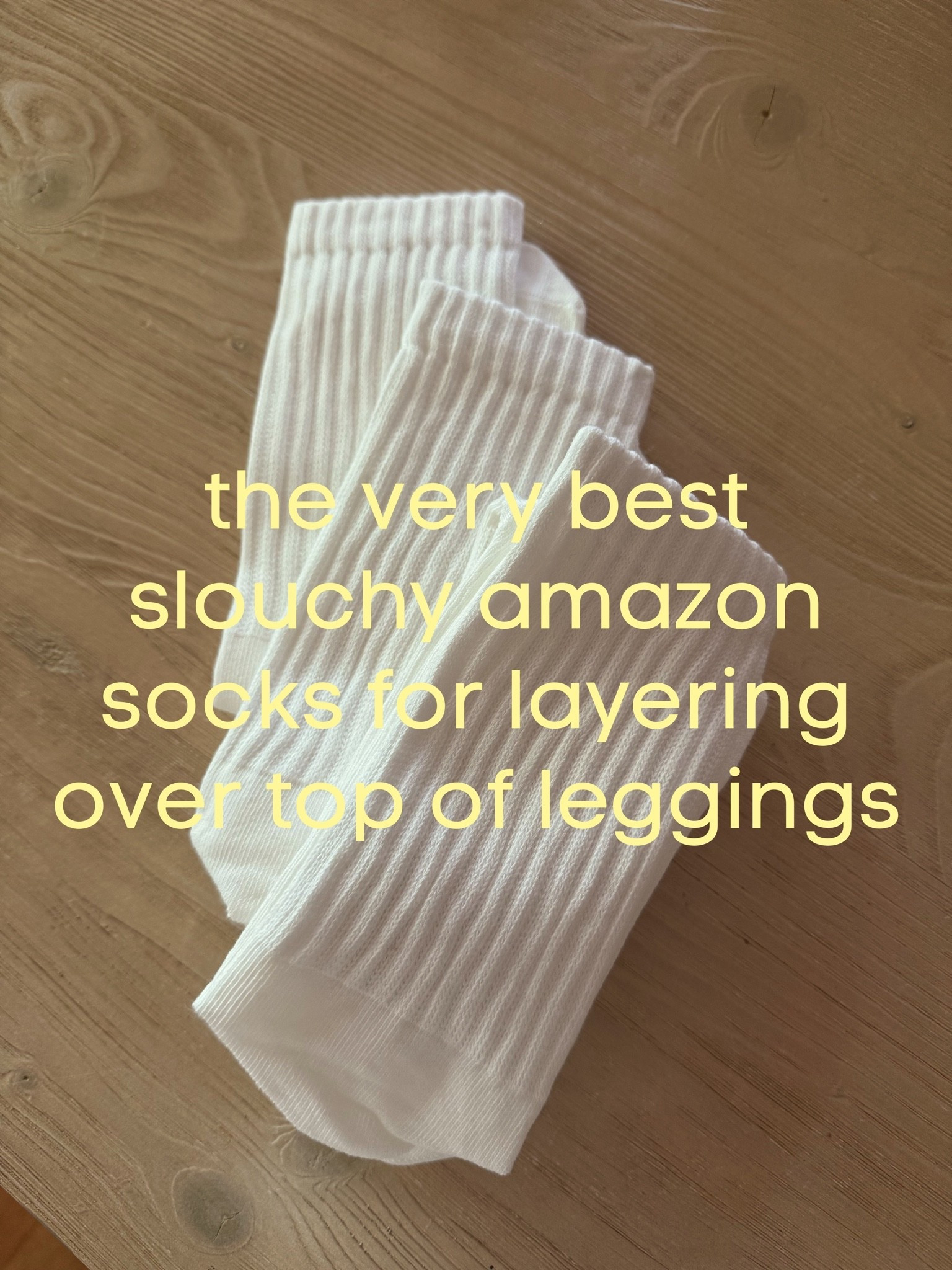 slouchy socks!
