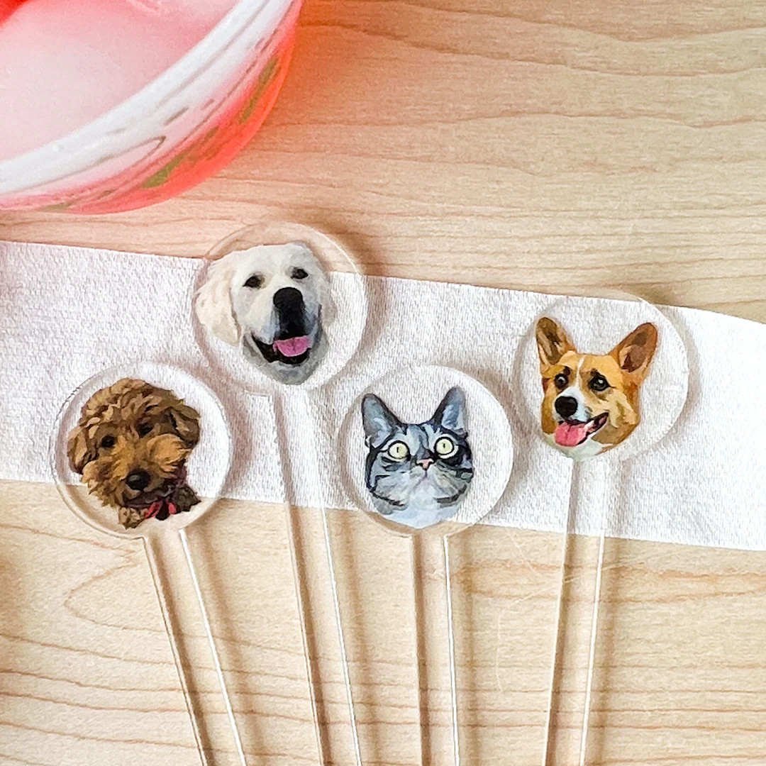 Dog Stir Stick for Wedding, Dog Drink Stirrer, Dog Signature Drink, Acrylic Cocktail Stirrers, Pe... | Etsy (US)