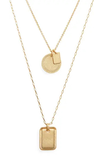 Madewell Etched Coin Necklace Set | Nordstrom | Nordstrom